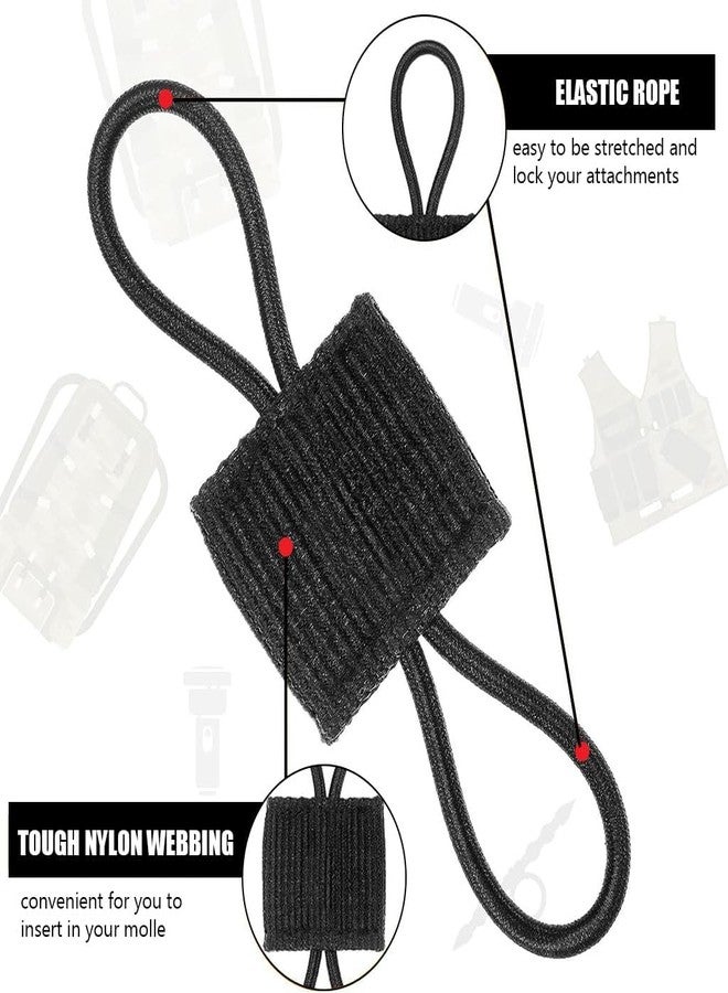 SHOPEE 10 Pieces Molle Attachments Tactical Backpack Accessories Gear Holder Clip Molle Webbing Binding Ribbon Elastic Buckle Multipurpose Tactical Bag Molle Accessories - Image 3